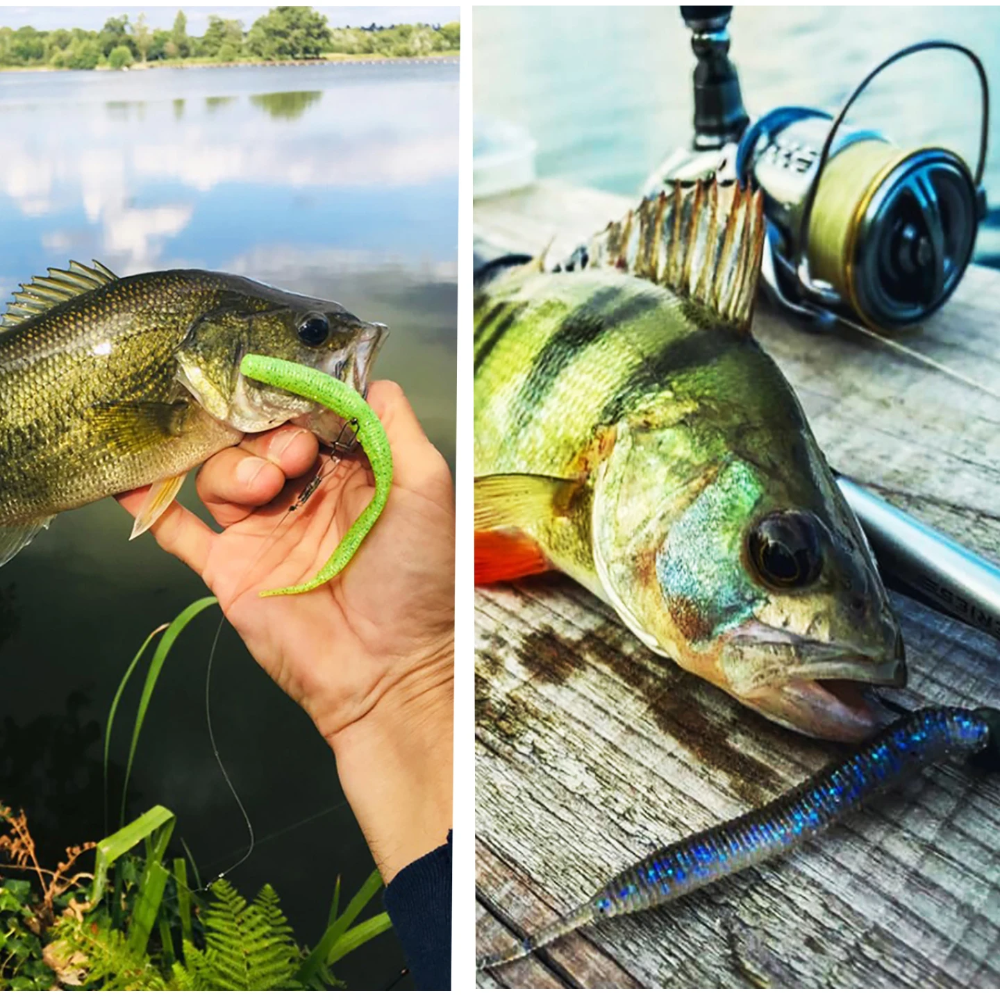 KESFISHING Señuelo blando lubina con aroma a camarón - imagen 5