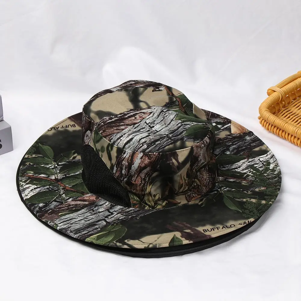 Hombres Mujeres Red Mesh Casual Plegable Mosquito Hat Protector solar al aire libre Repelente Protección Gorra de pesca - imagen 4