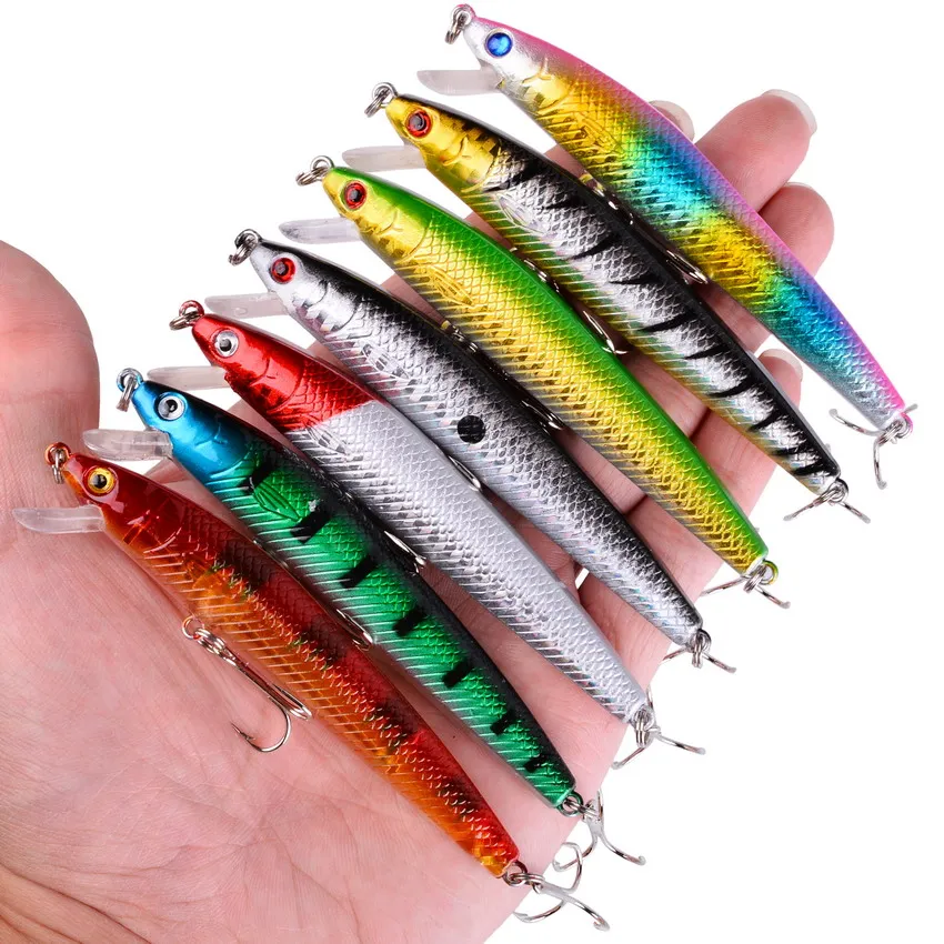 Crankbait-señuelo de pesca de pececillo, cebo duro flotante de 100mm y 8,3g, cebo Artificial, Wobblers, aparejos de pesca de carpa para nadar, 1 unidad - imagen 2