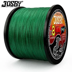 JOSBY 8X hilo de pescar multifilamento 8 hebras alambre trenzado PE 300M 500M 100M productos de pesca de carpa 22-100LB accesorios de pesca de mar