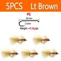 5pcs Lt Brown