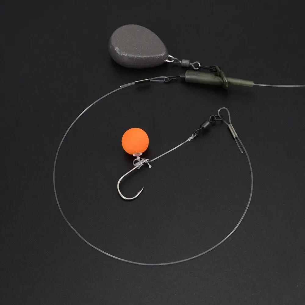 Hirisi-sedal de pesca de carpa, hilo de pesca de fluorocarbono súper rígido, aparejo Chod, 15lb, 20lb, 27lb, 32lb, transparente, 20m - imagen 4