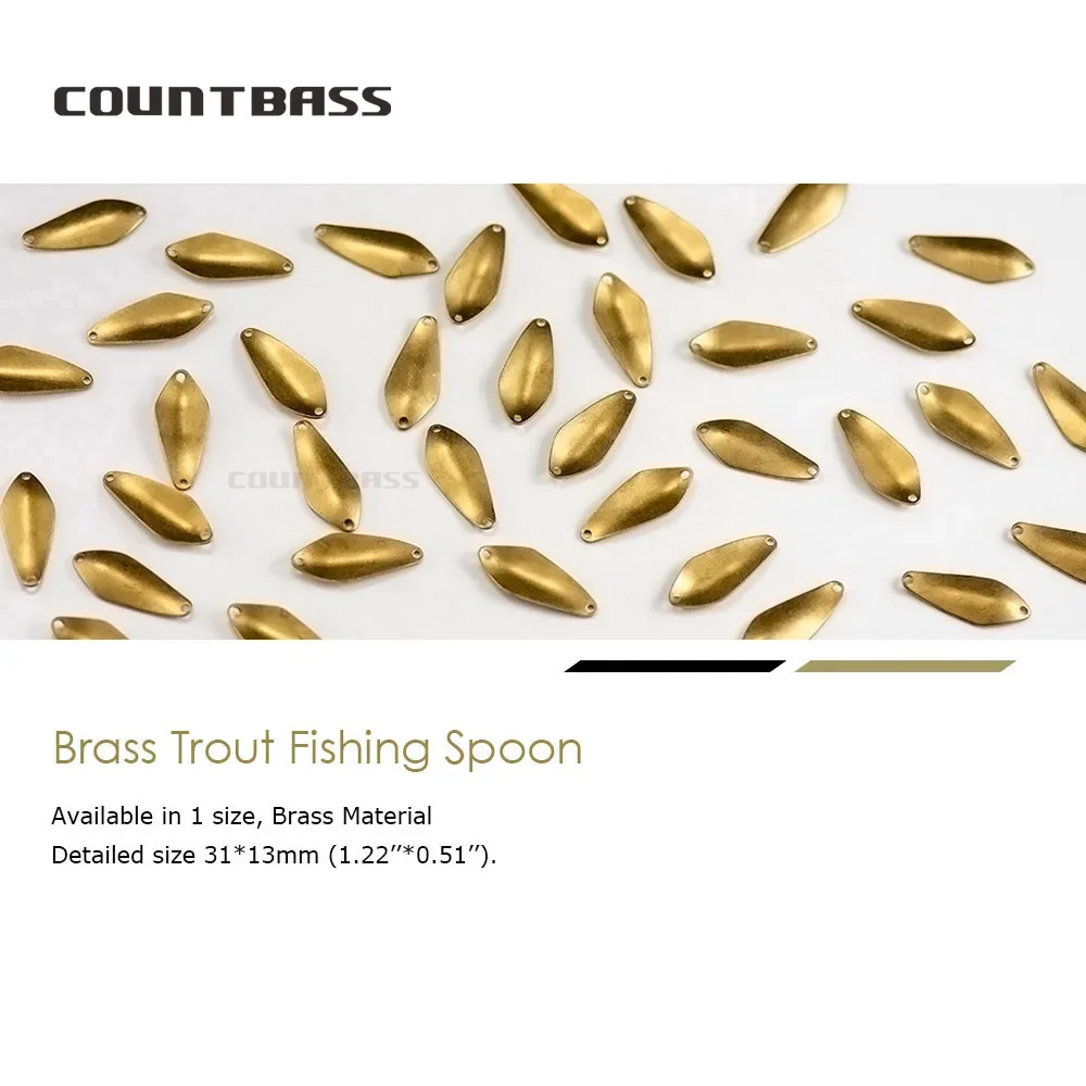 Cucharas Countbass SP013 latón blanco – salmón y lucio - imagen 2