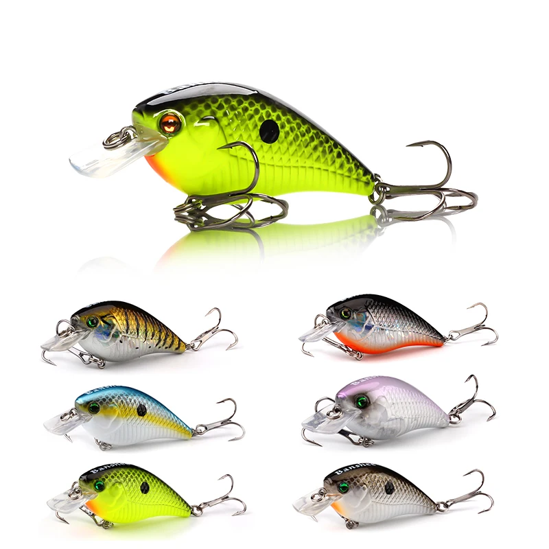 Crankbait cebo duro Artificial de alta calidad, 60mm, 12g, para pesca en barco oceánico, ríos, lagos y barcos oceánicas - imagen 3
