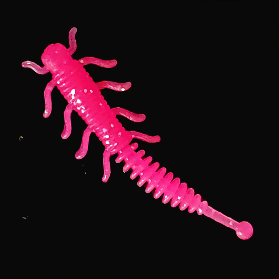 MUKUN 20 piezas nuevo TPE Mini señuelo de pesca de gusano suave 0,35g/40mm AJING Rockfish cebos artificiales lubina aparejos de pesca de silicona - imagen 3