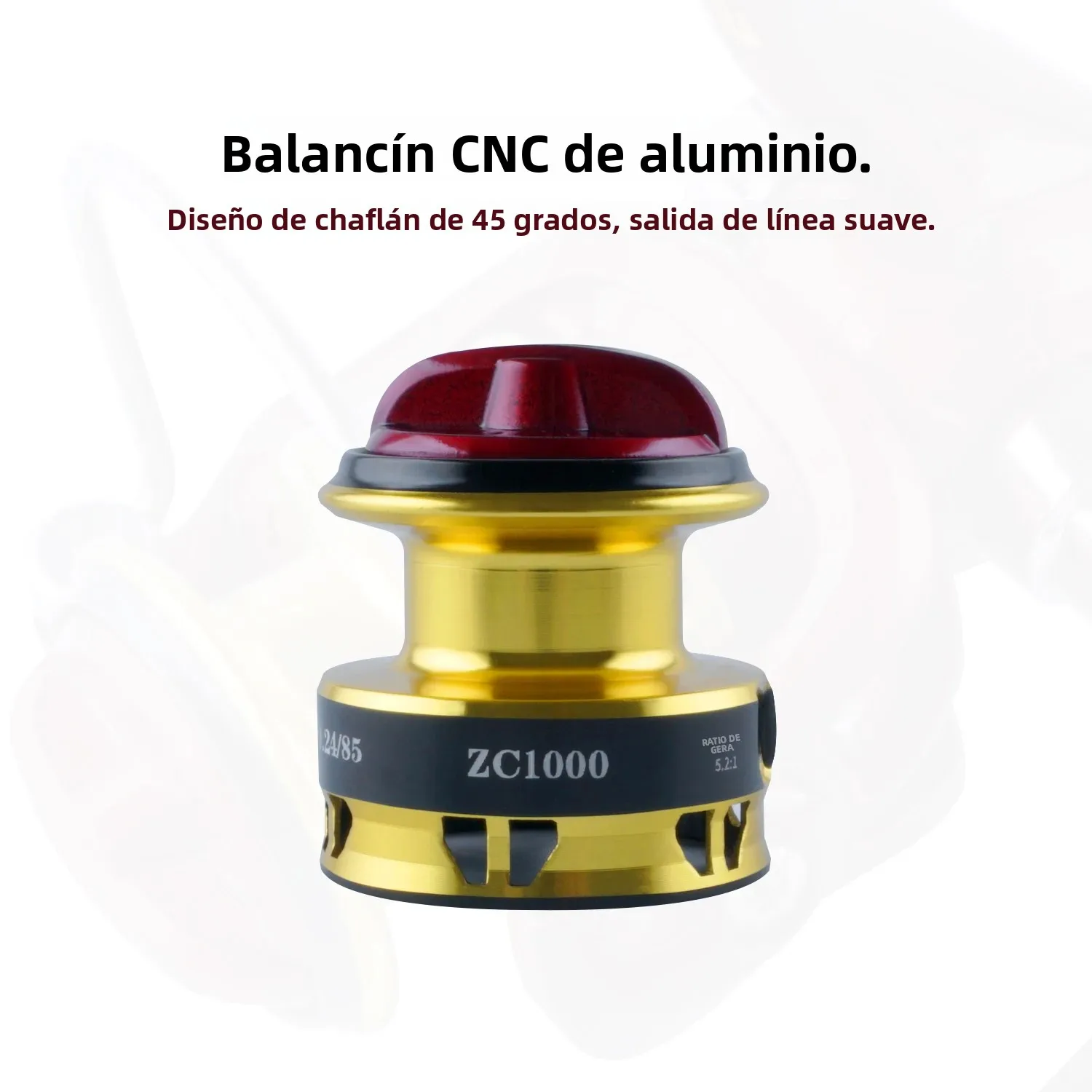 Huidiao carrete de pesca en hielo ultraligero 158g 4,8:1 relación de engranaje potente Mini carrete giratorio 5KG arrastre máximo para pesca de invierno trucha Pike - imagen 5