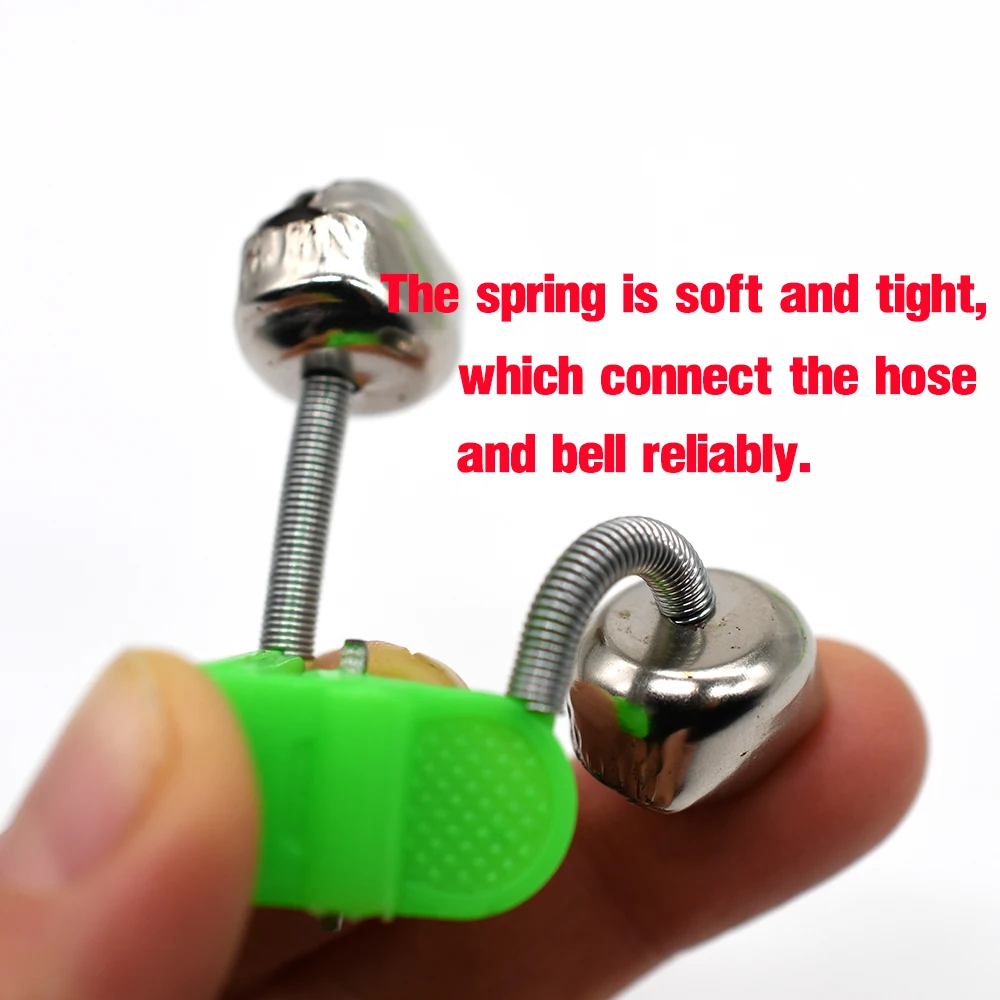 MNFT Led Night Fishing Rod Bite Bait Alarm Light Twin Bells Clip Alerter Sea Fishing Practical Tools 10Sets/20Sets/30Sets - imagen 4