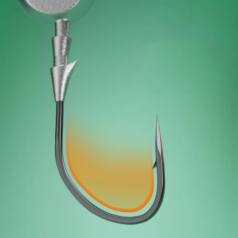 Señuelo Cabeza Plomada 60° Antiobstáculos – Faldón Libre para la Pesca - imagen 4