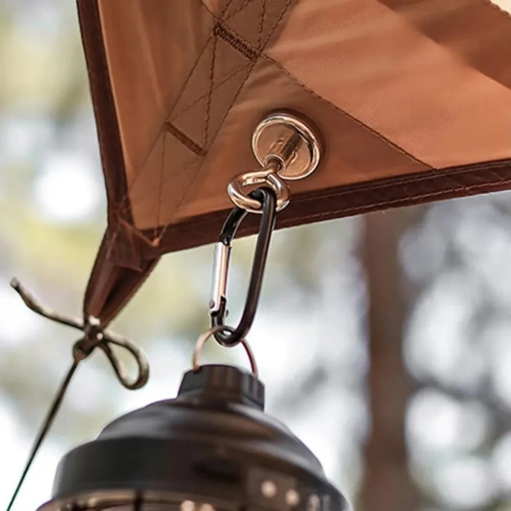 Mosquetón magnético portátil ​ ​   Separable ​ ​ Succión fuerte ​ ​ Clip para toldo de tienda ​ ​   Soporte de luz de camping fijador ​ ​ - imagen 2