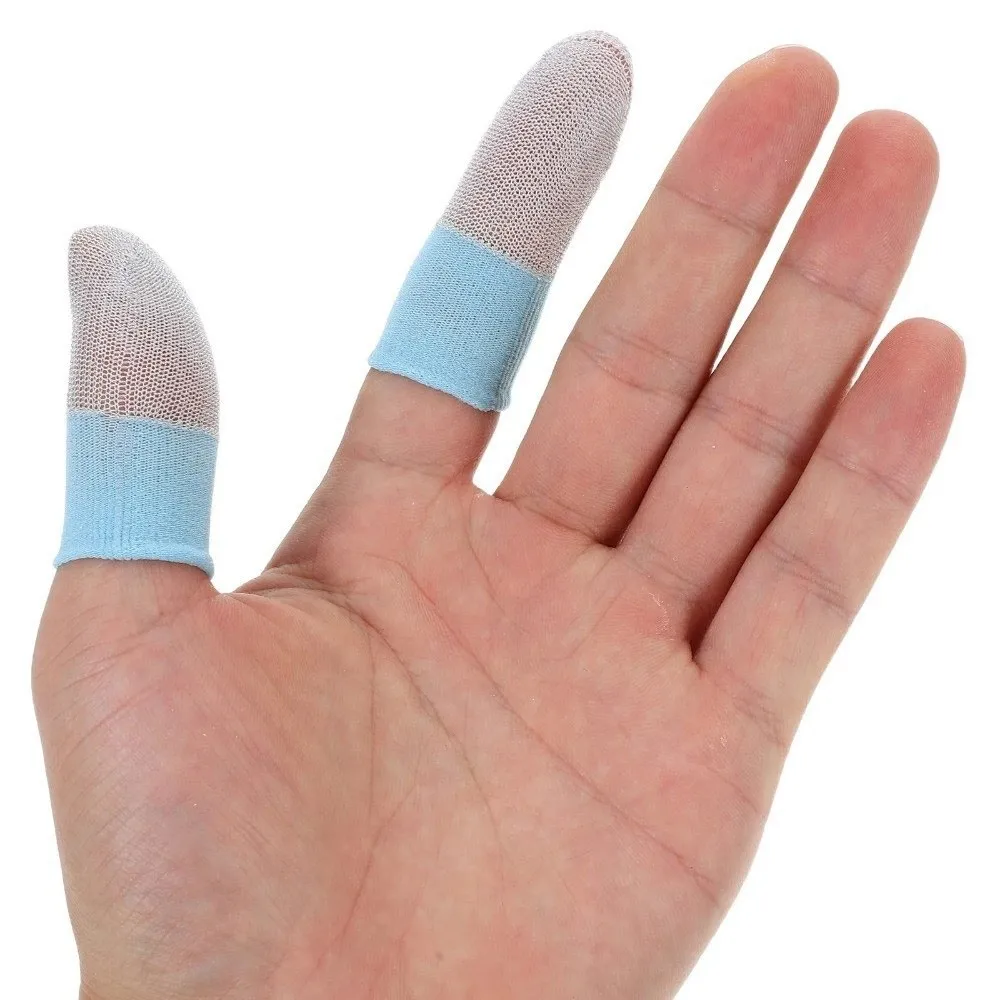 Dualcolor-cubiertas para dedos con pantalla táctil, guantes antideslizantes a prueba de sudor, transpirables, súper finos - imagen 2