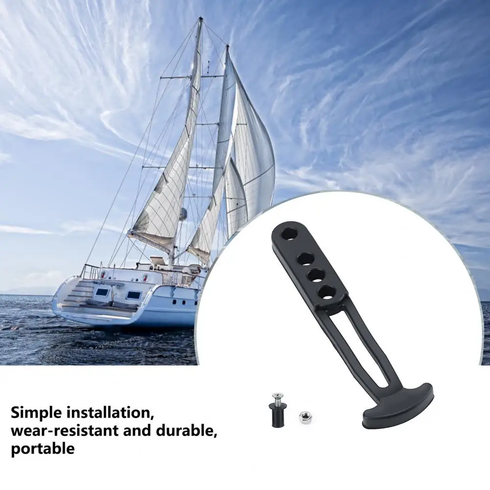 Banda de pestillo de escalera, 3/4 agujeros, liberación rápida, multiusos, portátil, correa de escalera telescópica, banda de pestillo de goma, suministros para barcos - imagen 3