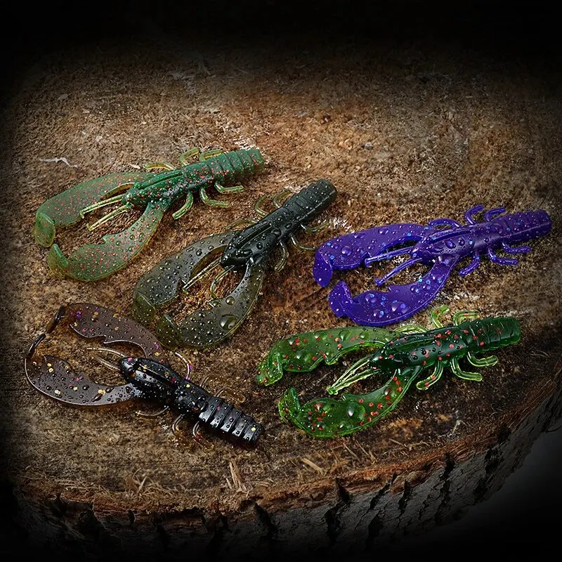 SUNMILE-Señuelos de Pesca de 7,5 cm/3,5g, cebos blandos, cebos de criatura, cebo artificial, cebo de lubina, perca, 6 piezas - imagen 3