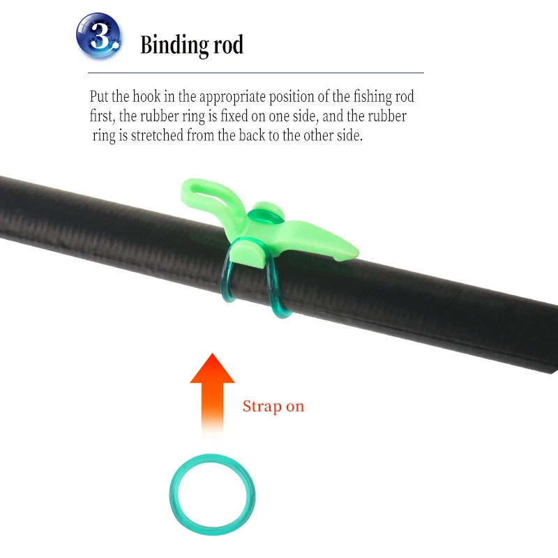 SQUID KING-soporte para anzuelo de pesca, 2 uds., gancho para caña de pescar, cebo, accesorios portátiles, herramientas, anzuelos de plantilla de señuelo fijo - imagen 4