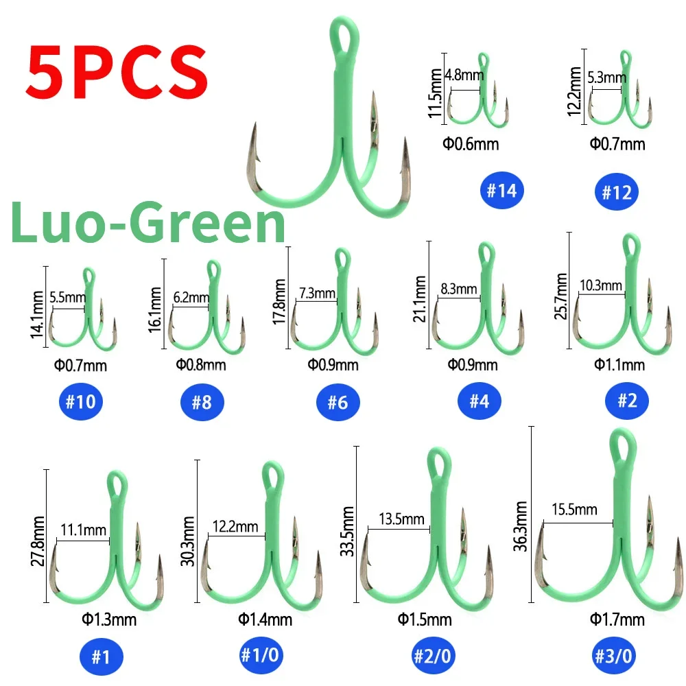 5PCS Green