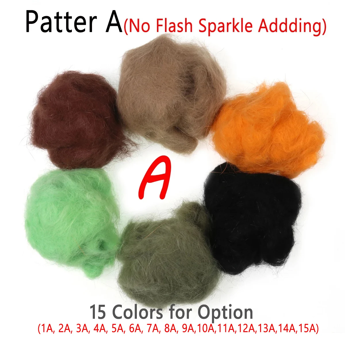 Wifreo, 1 bolsa, 3g, atado de moscas, Liebre, Ice Dub, Ninfa, Scuds, ala de hielo, Material de doblaje del tórax con Flash Sparkle, fibra de pelo de conejo - imagen 4