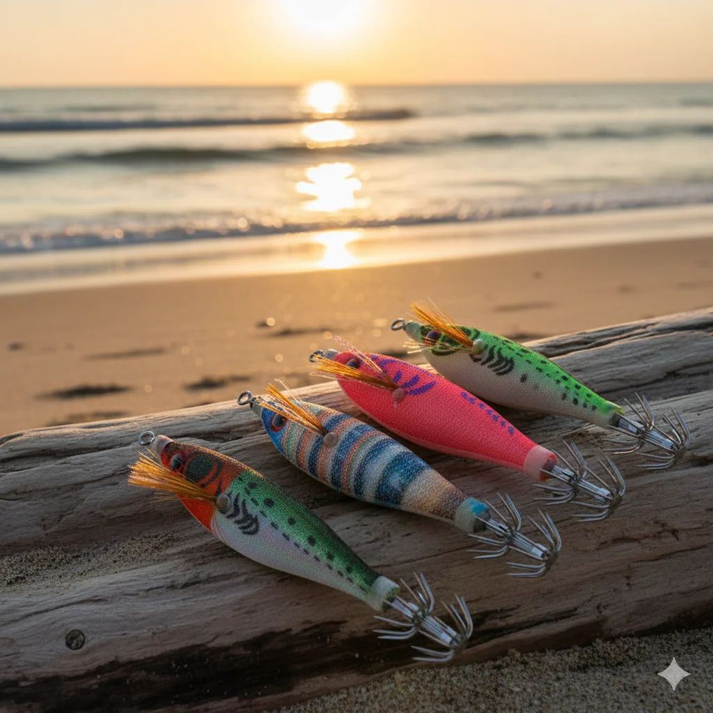 Señuelo Calamar y Sepia – Horizontal Luminoso para Pesca Marina