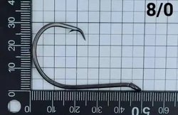 Anzuelos Octopus Olecranon acero carbono con punta aguja y sin óxido