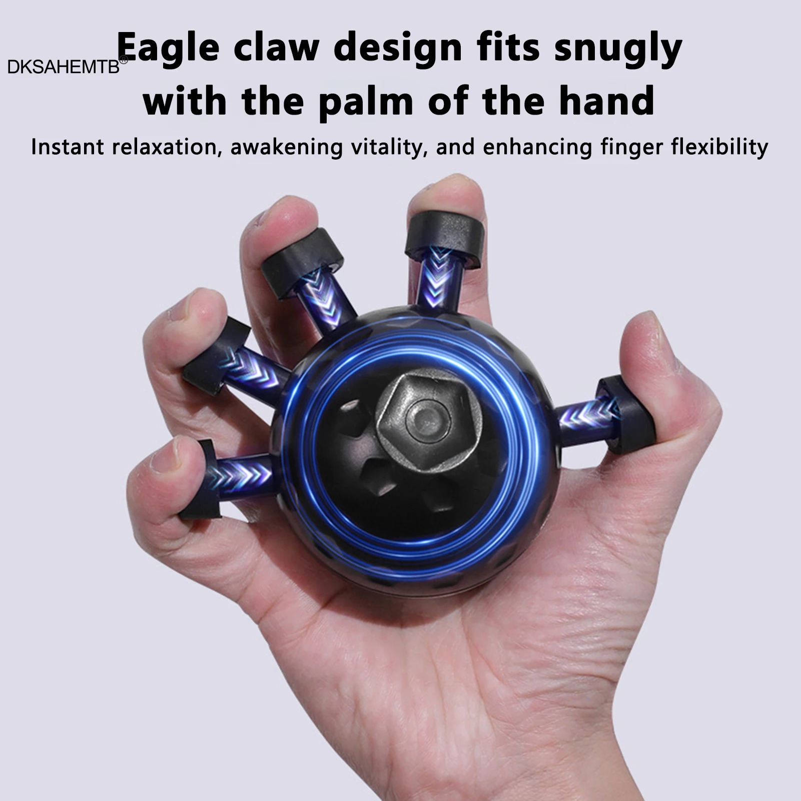 Pelota de fuerza de agarre de 13cm para hombres y mujeres, dispositivo de agarre para entrenamiento de fuerza de los dedos, alivia el estrés, accesorios prácticos para Fitness - imagen 2