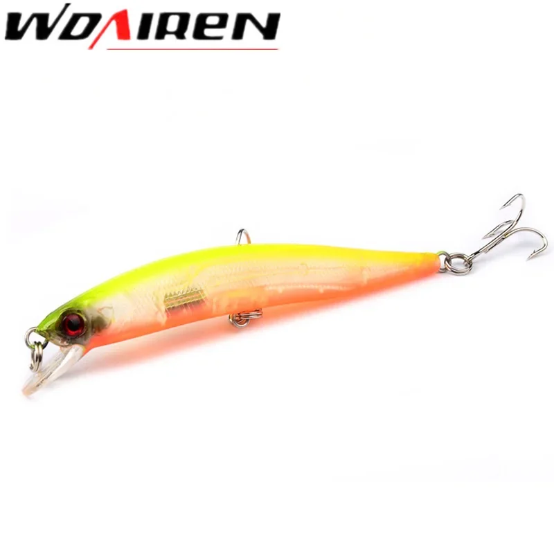 5 unids/set de señuelo de pesca Minnow de colores mezclados, 10cm, 8,5g, Wobblers de plástico flotantes, cebos duros artificiales para aparejos de pesca de lubina - imagen 4