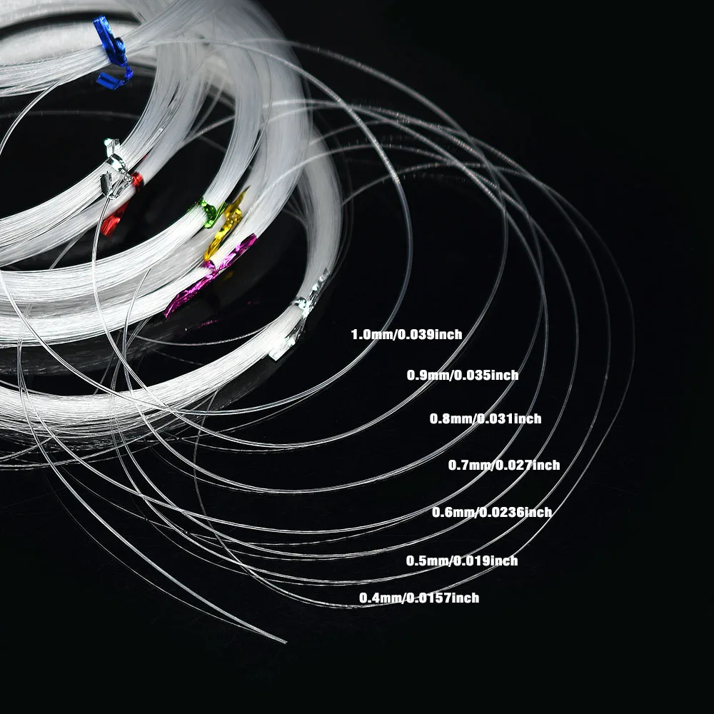 Sedal de pesca de cristal fuerte transparente, hilo trenzado de nailon PE, monofilamento de 0,4mm-1,0mm, 60/40/28/60/20/15/12/9m, herramientas de alambre - imagen 4