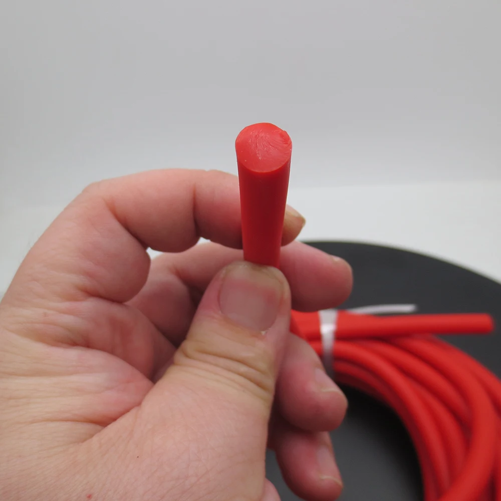 Banda de goma redonda de 8mm de diámetro, cuerda elástica redonda de látex sólido muy elástica y duradera, banda de goma gruesa, cuerda de tensión - imagen 3