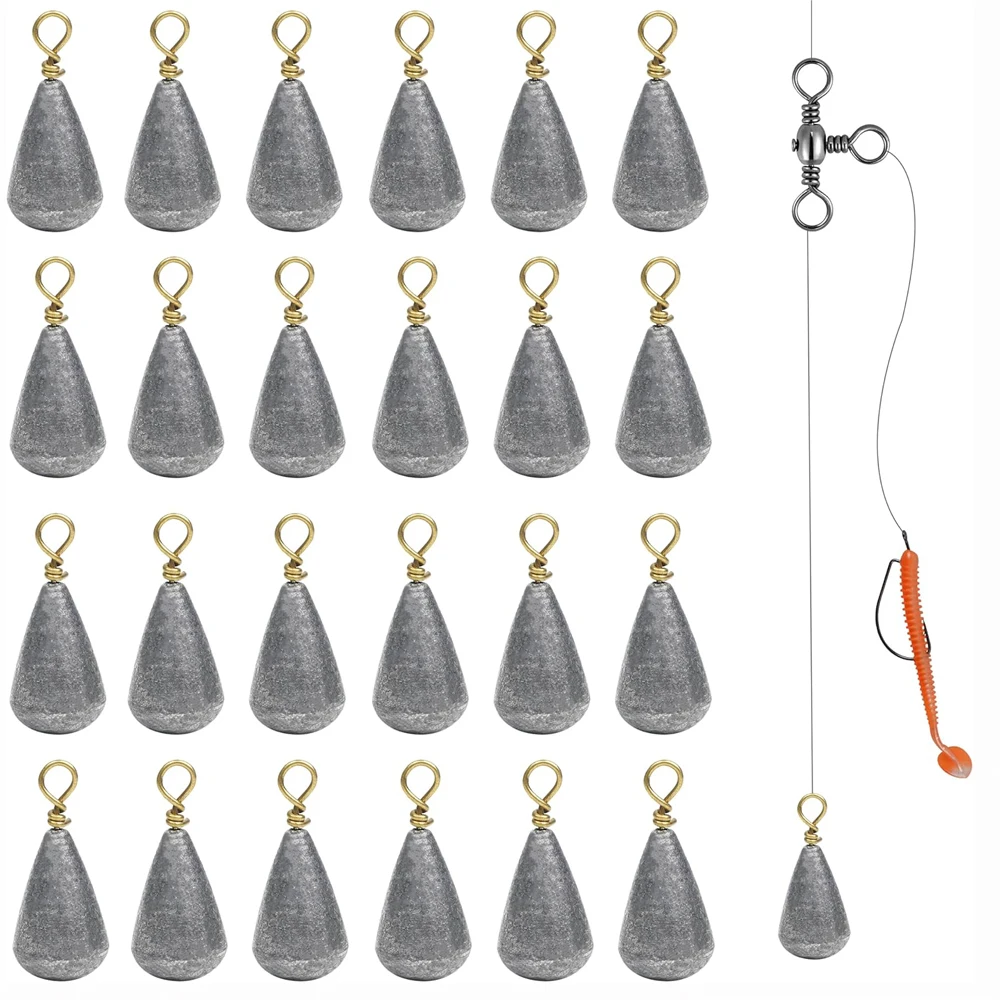 Plomos de pesca Wacky y Drop Shot para lubina y bagre