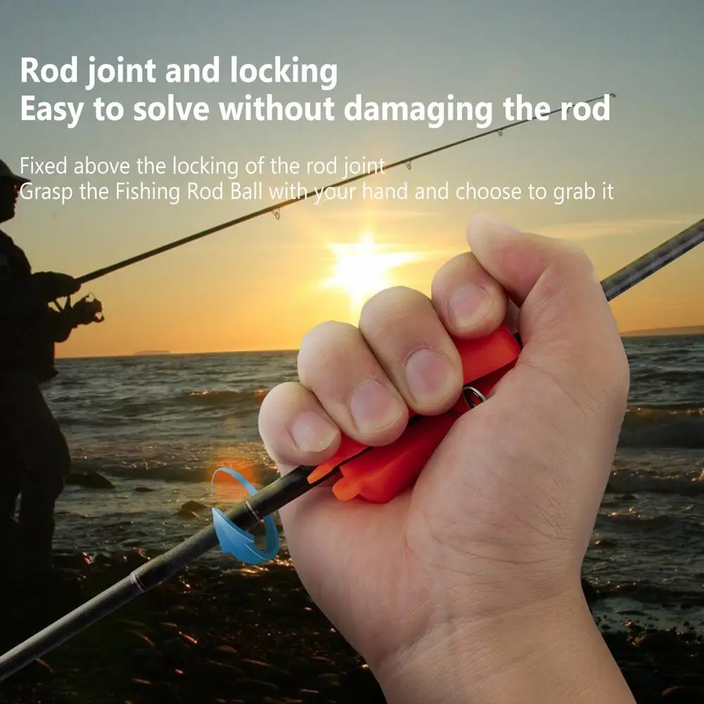 Caña de pescar de silicona portátil, equipo de envoltura, bola fija, sujetador de poste de pesca, Clip de encuadernación, 4 piezas - imagen 4