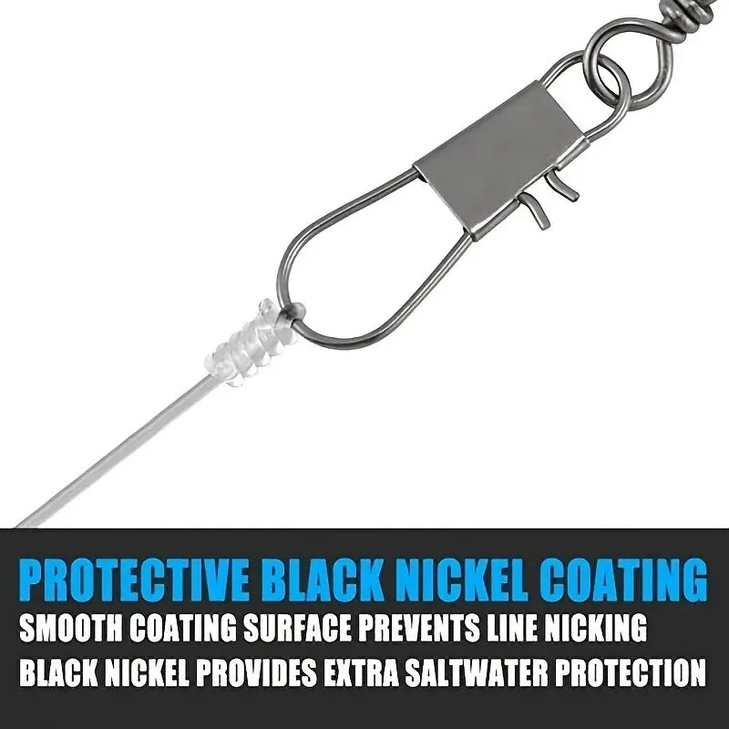 100 unids/set conector de pesca giratorios Pin de enclavamiento rodamiento giratorio a presión giratorio para anzuelo accesorios de señuelo de carpa - imagen 5