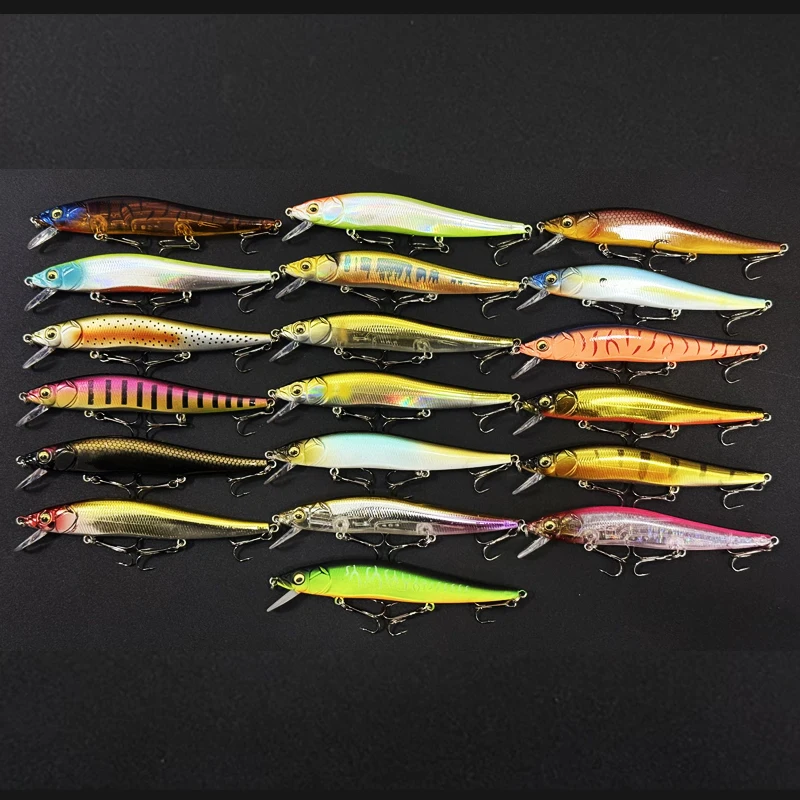 Jerkbait Minnow SP – Señuelo duro realista con ojos 3D para lubina - imagen 3