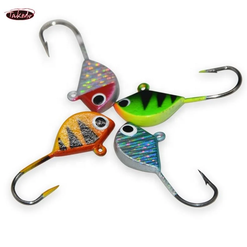 TAKEDO SP03 Jig Head metálico para pesca en hielo – Carpa y lubina - imagen 2
