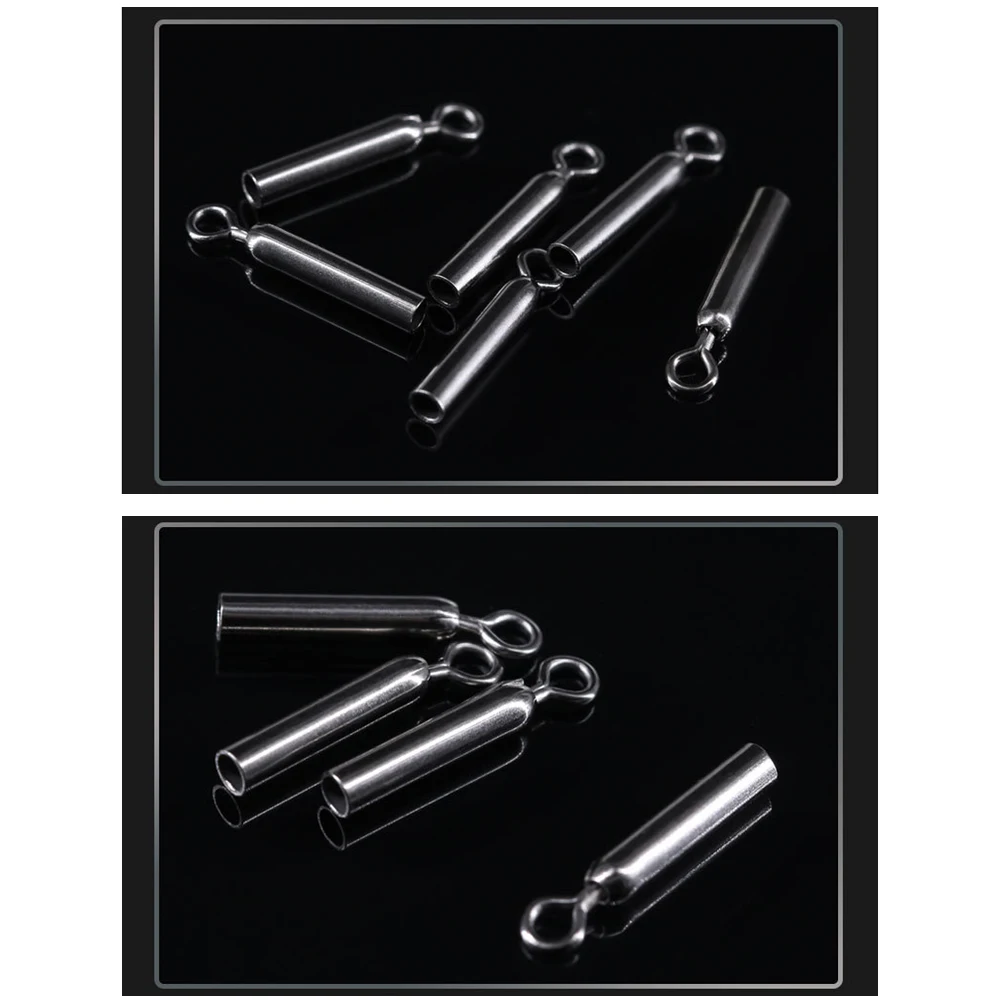 30 Uds. Conector de flotadores rectos de 360 grados soportes de flotadores de pesca de tipo recto giratorio resistencia al desgaste de latón - imagen 5