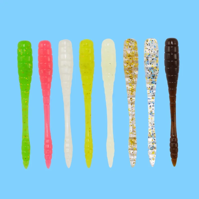 Señuelo suave de silicona para pesca, cebo Artificial realista de 0,5g/4,8 cm, 12 piezas - imagen 4