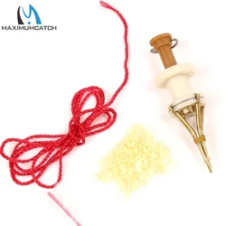 Clip de gusano de sangre de cobre Maximumcatch, herramienta de cebo de 3 piezas para aparejos de pesca de lombriz de tierra