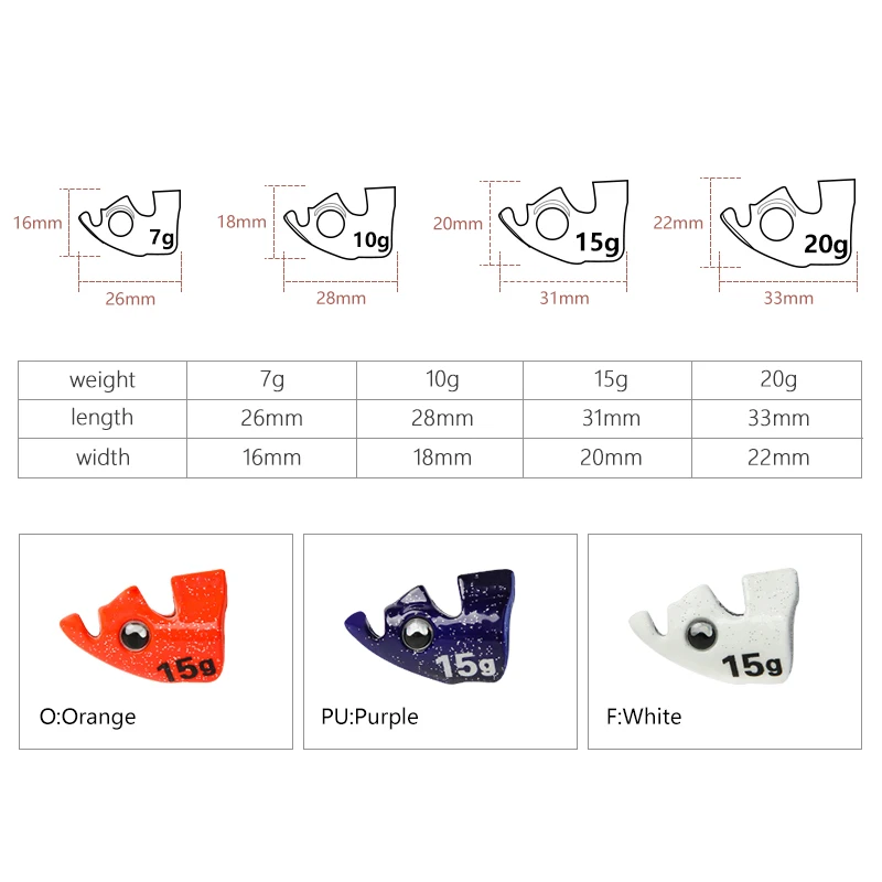 LETOYO-señuelo luminoso EGI para calamar, 2 uds., TR, plomo, peso, huecos para Webfoot, pulpo, sepia, accesorios de pesca en el mar - imagen 2