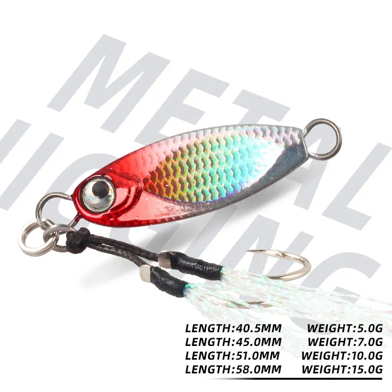 Magic Works Jig Señuelos de Pesca Micro Jig nuevo señuelo 2024 5G 7G 10G 15G cebos de perca de pesca de agua dulce aparejos de pesca cebo de peces falsos - imagen 4