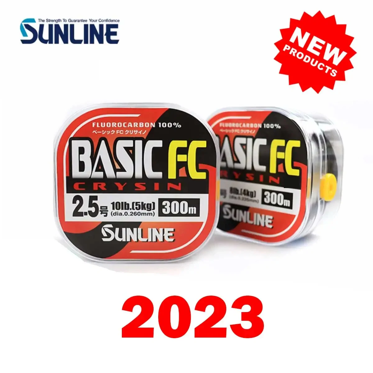100% Original SUNLINE BASIC FC 225M/300M hilo de pescar de fibra de carbono de Color transparente - imagen 2