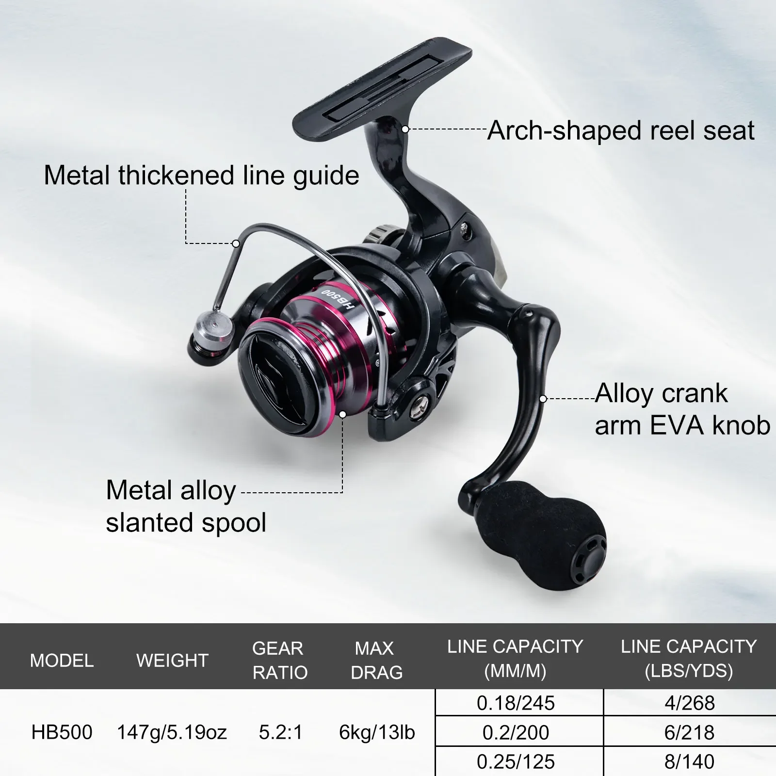 Goture-Juego de cañas de pescar en hielo, 32 ", 2 puntas M/MH, caña de pescar portátil de fibra de carbono, aparejos de caña de pescar de carpa y camarones de río - imagen 3