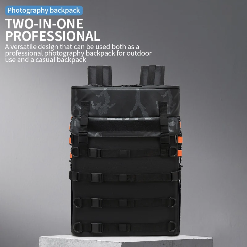 Bolsa de viaje, bolsa para ropa de trabajo al aire libre, mochila de almacenamiento multifuncional de gran capacidad, bolsa para pesca, camping y senderismo - imagen 5