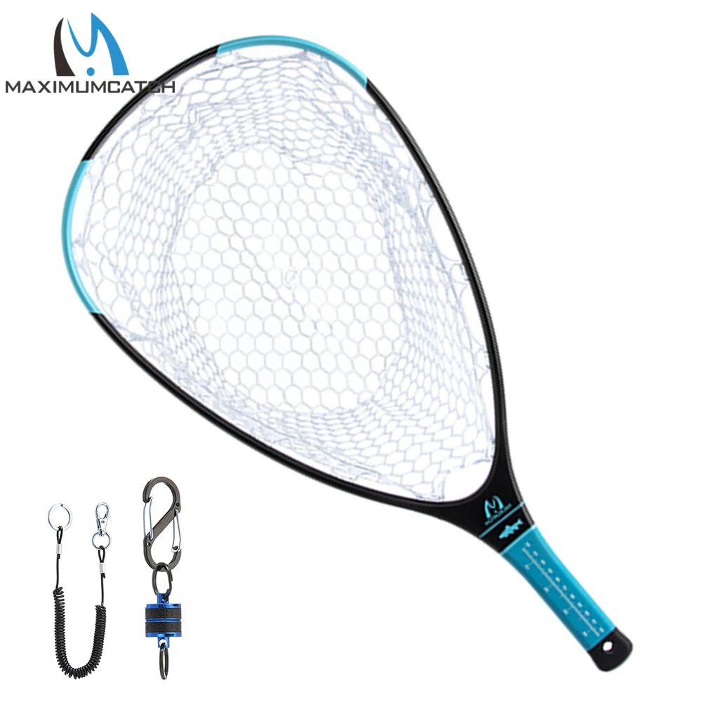 Red Maximumcatch pesca mosca – Fibra carbono y malla transparente