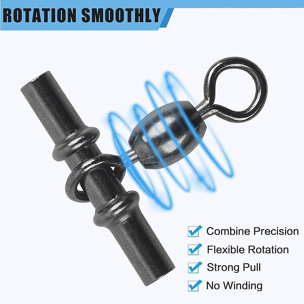 Grúa de línea cruzada de 1000 piezas, eslabones en forma de T de tres vías, manga de crimpado, Conector de pesca, aparejos de Terminal de agua salada - imagen 4