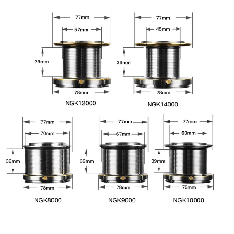 Okuma Carrete Spinning 14000 – 20KG arrastre para mar y río - imagen 2