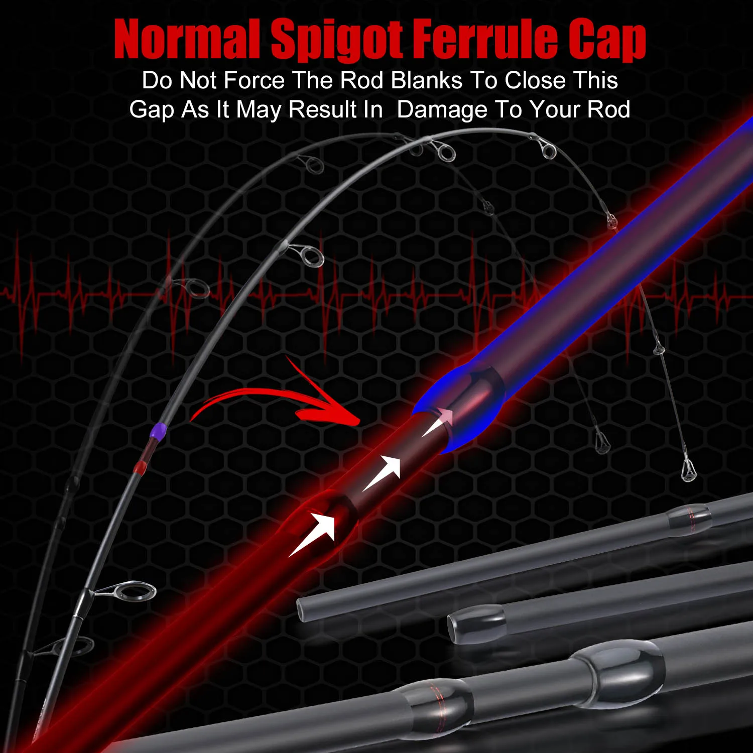 Sougayilang-caña de pescar con señuelo, 1,8 m, fundición de carbono, arrastre máximo de 5kg, herramienta de pesca de 2 secciones, lubina, trucha, basura, pescado de agua dulce - imagen 3