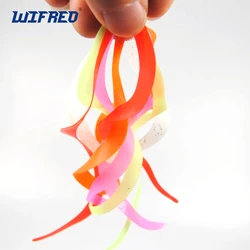 Señuelo luminoso de silicona multicolor con falda y zumbador integrado