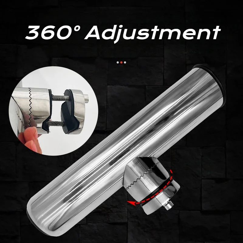 Soporte de caña de pescar de acero inoxidable, accesorios de pesca, suministros, 1 unidad - imagen 2