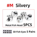 5pcs silvery M