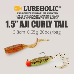 Señuelos blandos Lureholic Aji – Curltail 3,8 cm para roca