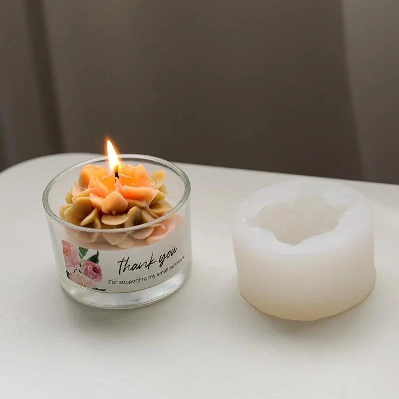 Molde de flor de hortensia, decoración de plantas, moldes de jabón, flores, moldes para velas, fabricación de ramo, moldes de silicona de arcilla, Kit de fabricación de velas - imagen 4