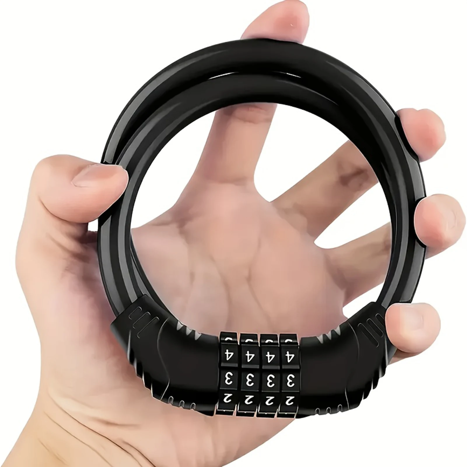 Anillo antirrobo para bicicleta, candado de combinación Universal para bicicleta de montaña, bicicleta eléctrica, accesorios de seguridad portátiles para ciclismo al aire libre - imagen 5