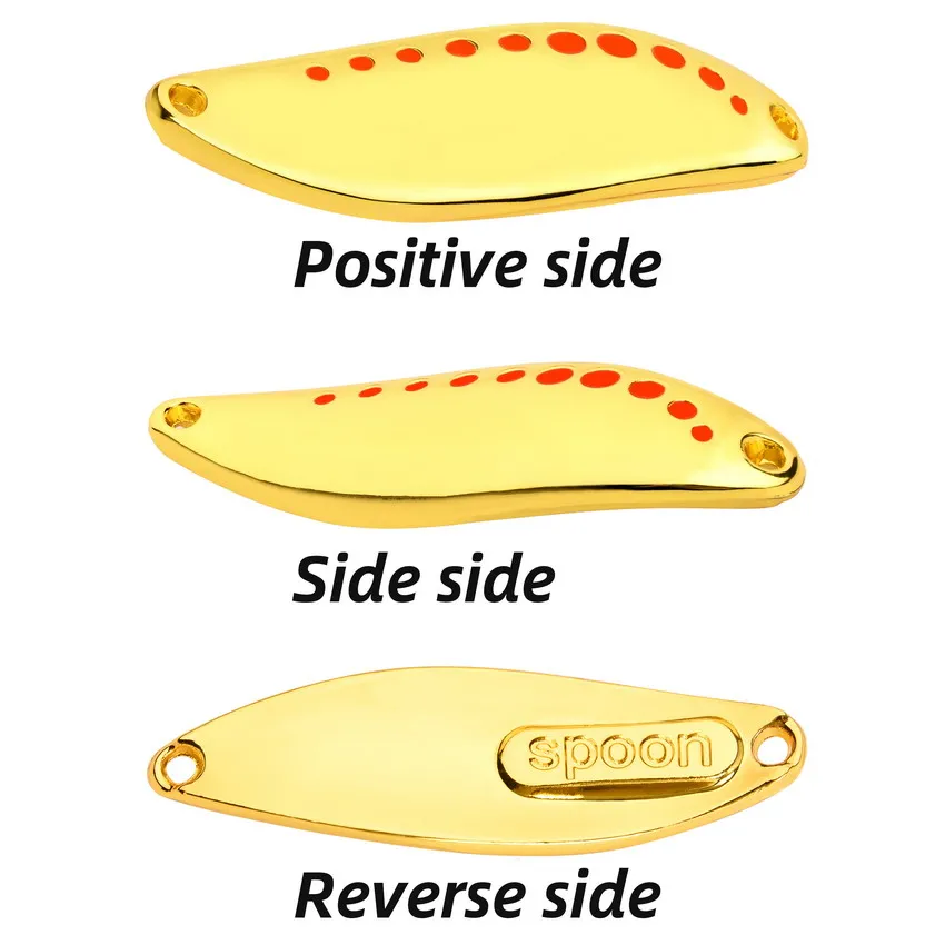 4 Uds 2,5/3,5/5/7/10/15/20/25g Señuelos de Pesca señuelo de Pesca de Metal cuchara cebo duro hundimiento para todas las aguas aparejos de pesca - imagen 2