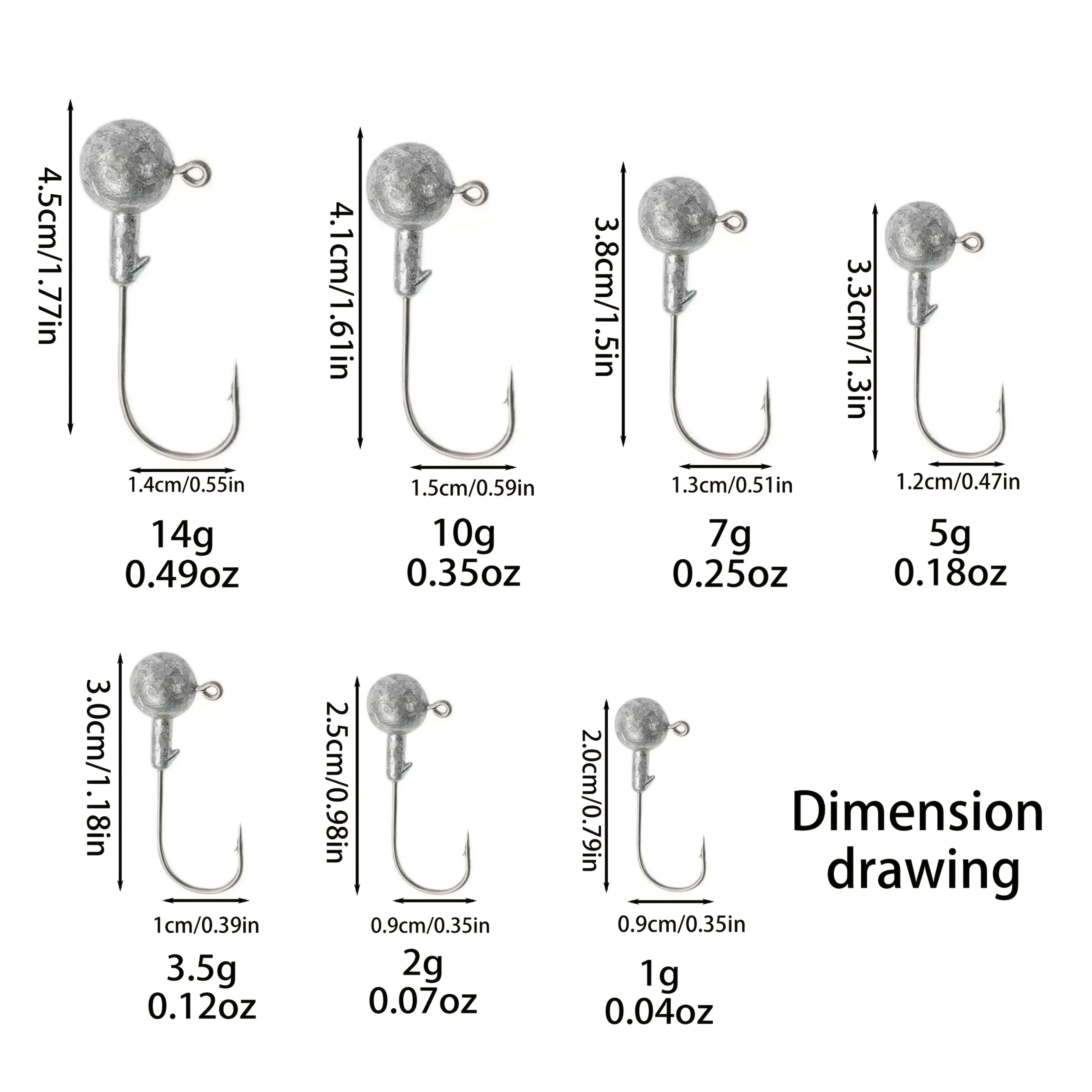 Anzuelos con cabeza de anzuelo, equipo de pesca con púas, kit de peso múltiple, pesca en agua salada, anzuelos para lubina, juego de aparejos premium - imagen 2